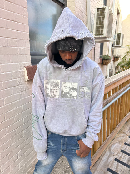 (War-punks) pins hoodie